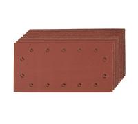 10 PACK 230mm Mixed Grit Sanding Paper Sheets Punched Aluminium Oxide Hook Loop