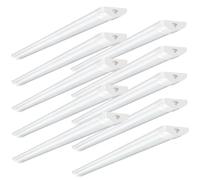 10 Pack 2FT 60cm LED Batten Light,6500K Daylight LED Tube Light,20W Linkable Fluorescent Lights,2000LM Super Bright Strip Lights,Hanging or Surface Mounted Ceiling Lighting for Office Garage Workshop
