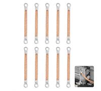 10 Pack 300mm Braided Copper Clad Aluminium Earth Straps Battery Industrial