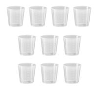10-Pack 30ml Plastic Liquid Measuring Cup, Transparent Graduated Cup, Laboratory Graduated Cylinder, Milk Measuring Cup, Kitchen Cooking Measuring Tool