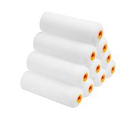 10 Pack 4 Inch Mini Foam Paint Rollers - High Absorbency Glossy Foam Roller Brushes, Easy to Replace, Compatible with Water/Oil-Based Paints, for Walls, Cabinets, Furniture, Trim & House Painting