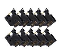 10 Pack 45013 Tapes for LabelManager 160 280 Compatible with D1 45013 45016 45017 45018 45019 45020 Label Tape 12mm Black On White(10PK Gold on Black)