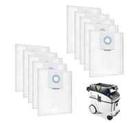 10 Pack 496186 Dust Bags Compatible with Festool CT 36/CTM 36 E/CTL 36 E
