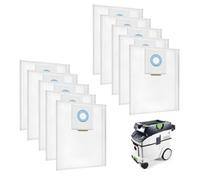 10 Pack 496186 Filter Bags for Festool CT36 CTM36 CTL36 E AC