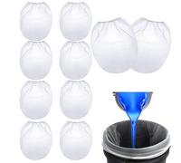 10 Pack 5-Gallon Nylon Paint Strainer Bags - Fine Mesh Paint Filter Bags with Elastic Top, Reusable Paint Strainers for Buckets - Ideal for Paint, Ink, Sprayers, Hydroponics, and DIY Projects