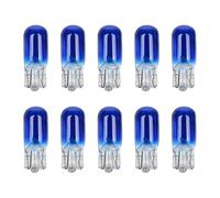 10 Pack 501 W5W T10 Car Bulbs, 12V 5W Car Bulbs for Side Light License Plate Reverse Parking Dashboard Enhanced Interior Exterior Lighting Error-Free Long-Lasting Compatible with Most Vehicles (Blue)