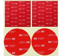 10 Pack 50mm Square/Round Double Sided Clear 3M VHB Self Adhesive Sticky Pads/Strong Adhesive Foam Pads/Extra Strong Stickers for All DIY Including Smoke Alarms/Dash Cams