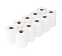 [10 Pack] 57mm x 40mm Thermal Chip & Pin Printer Rolls Till PDQ White Single Ply