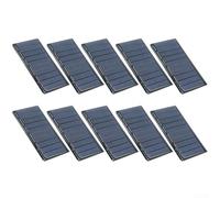 10-Pack 5V 60mA Polycrystalline Solar Panels 68 x 37mm Miniature Cells for DIY Projects, Garden Lights, Small Appliances and Renewable Energy Models
