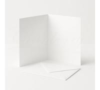 10 Pack - 5x7 White Card Making Set - 5x7 Blank 300gsm Cards with Matching White Envelopes - Premium Blank Greeting Cards for Craft, Invitations & DIY Projects.