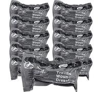 10 Pack, 6 Inch Israeli Bandages, Hemostatic Compression Bandage with Sterile Double Vacuum Sealed, Emergency Pressure Trauma Dressing Medical Combat