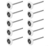 10-Pack 6200ZZ Nylon Garage Door Rollers with Sealed Ball Bearings, Quiet Heavy-Duty Replacement Wheels for Residential and Commercial Doors, 1.81 Inch Diameter(stamped 45 * 105)