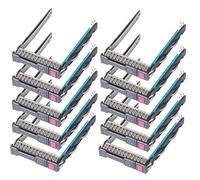 10 Pack 651687-001 2.5" Hard Drive Caddy for HP Gen8-10 DL360p DL380p DL160 | Heretom 651687 651699-001 2.5" SFF Hot Swap HDD Tray for HPE ProLiant Gen8-9 Standard Gen10 ML350p DL360 DL380 SAS SATA NVMe
