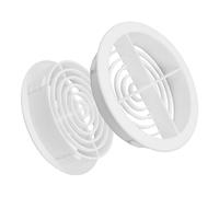 10 x 70mm White Plastic Round Soffit Air Vents / Upvc Push in Roof Disc / Fascia