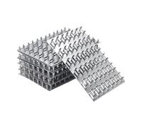 10 Pack 6x4 inch Truss Mending Plate with 8mm Nail Teeth, Galvanized Steel Flat Mending Plates Repair Pronged Truss Mending Plate, Thickness 1mm, for Timber Roofing Wood Truss Connector Plate