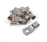 10 Pack 70mm² Copper Tube Cable Lugs, M6 Stud Hole - Tinned Ring Terminals, Battery & Crimp Connectors, Automotive & Marine Cable Ends