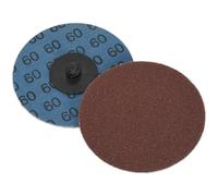 10 PACK - 75mm Quick Change Mini Sanding Discs - 60 Grit Aluminium Oxide Sheet