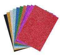 10-Pack A4 Assorted Glitter Card 350gsm by Blitz Craft, Extra Thick Double Sided Non Shed Glitter Cardstock for Cricut, Cake Toppers, Scrapbooking, Wedding Invitations & DIY Craft Paper Projects