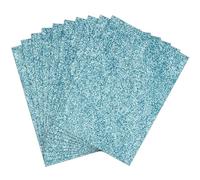10-Pack A4 Baby Blue Glitter Card 350gsm by Blitz Craft, Extra Thick Double Sided Non Shed Glitter Cardstock for Cricut, Cake Toppers, Scrapbooking, Wedding Invitations & DIY Craft Paper Projects