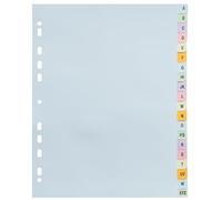 10 Pack A4 Extra Wide A-Z Alphabetical 20 Part File Subject Dividers Assorted Pastel Colours