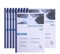 10 Pack A4/Letter Clear Plastic Report Covers with Sliding Bar, 70 Sheet Capacity, Presentation Folders for School Projects, Office Documents & Business (Blue)