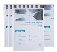 10 Pack A4/Letter Clear Plastic Report Covers with Sliding Bar, 70 Sheet Capacity, Presentation Folders for School Projects, Office Documents & Business (White)