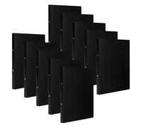 10 Pack A4 Ring Binders 2 Ring 25mm Spine, O-Ring Binder Folder, Black A4 Files 2 D-Ring Binder for Paperwork Document School Office Home