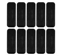 10 Pack Activated Coconut Carbon Ceiling Fan Filters, 3.5x10 Inch Black Covers for Dust, & Reduction, Easy Install Air Purification(3mm)