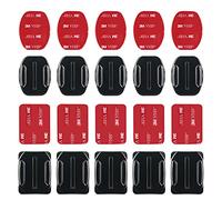 10 Pack Adhesive Mounts for GoPro Cameras YUTOU Flat and Curved Helmet Mounts with 3M Sticky Pads Helmet Accessories Compatible with GoPro HERO 9 8 7 6 5 4 3 Session & other Action Cameras