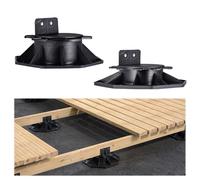 10 Pack Adjustable Decking Support Pedestal Riser,Foundation Base Support for Floating/Platform/Composite Decking,Heavy Duty Base for Deck Construction and DIY Projects(18mm-30mm)
