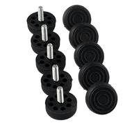 10 pack adjustable furniture feet with plastic base and metric thread screw in system, designed to increase furniture height and reduce noise (M6*30 * 20mm)