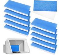 10 Pack Airbrush Spray Booth Filter Replacement Air Filter Airbrush Paint Booth Exhaust Filters Accessories Fits for Master, Paasche, Sky Enterprise, Airhobby(16" x 7" x 0.5")