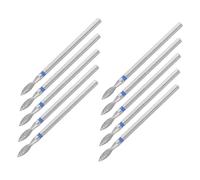10 Pack Aluminium Foil Diamond Drill Bits for Manicure Prep