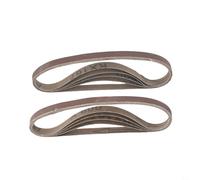 10 Pack Aluminium Oxide Sanding Belts Grit 80 330X10mm Heavy Duty Abrasive Strips For Belt Sander Wood Leather Polishing Grinding Red No Sand Drop Long Lasting Wear Resistant(10)
