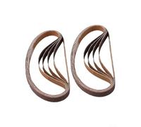 10 Pack Aluminium Oxide Sanding Belts Grit 80 330X10mm Heavy Duty Abrasive Strips For Belt Sander Wood Leather Polishing Grinding Red No Sand Drop Long Lasting Wear Resistant(1)