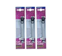(10 Pack) Ancol - Gloss Reflective Cat Collar Silver