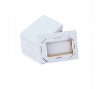 10 Pack Artist Blank Canvas, 7 x9cm Stretched Canvas Frames Panel Board, Rectangle Art Board for Acrylic Oil Painting