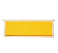 10-Pack Beehive Frames with Beeswax Coated Foundations Fits 8/10 Frame Medium Super Box Honey Bee Frames