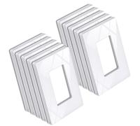 [10 Pack] BESTTEN 1-Gang Screwless Wall Plate, USWP6 Pure White Series, Decorator Outlet Cover, H4.69” x W2.91”, for Decor Switch, Dimmer, GFCI, USB Receptacle