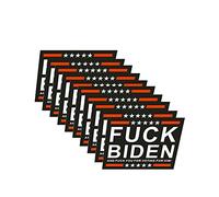 10 Pack Biden Truck Sticker F Biden Decals 2021 Vote Political FCK Control Anti-Biden Bumper Sticker Laptop Bumper Decal Window Waterproof Decal Car Decoration