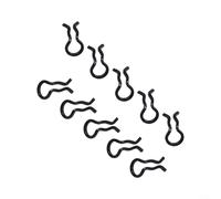 10 Pack Bike Brake Caliper Spring Clips Compatible with For For XT and For SLX Models (Black)
