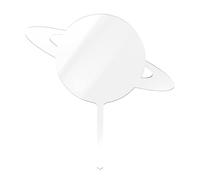 10 PACK Birthday Acrylic Cake No Texts Reusable Board For Baking Wedding Decoration Tool Toppers Birthday Wedding Anniversary Toppers Various Shape Disc