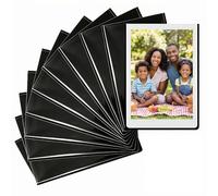 10 Pack Black Magnetic Photo Frames,Photo Magnetic Frame,9.3cm x 6.4 cm Magnetic Photo Frames for the Fridge Suitable for Magnetic Picture Frame for Kids, Family