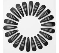 10 Pack Black Metal Hair Clips - 2 Inch Non-Slip Snap Barrettes for Girls & Women Non-Slip Barrettes for Daily Hair Styling- Durable & Easy to Use Hair Accessories
