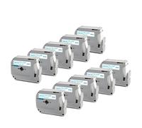 10 Pack Black On White Labels Compatible With MK231 Label Maker 12mm Label Tape For M Tape(Blue on White)