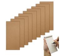10 Pack Blank Flip Books 14 x 7 cm Mini Kraft Sketchbook Small Pocket Drawing Paper Small Notebooks 100 Pages Sewn Binding for Cartoon Memos Animation Sketching Travel Reporter Thick Bleed Proof