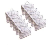 10 PACK Blue100x60x25cm XXL Jumbo Durable Reusable Foldable Waterproof Zipped Laundry Bags Heavy Duty Strong Clothing Wardrobe Storage Moving House Shopping Toy Decorations Storage Bags