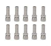 10-Pack Brass 6mm Misting Nozzle, Fine Fog Spray Nozzles with Quick-Connect Fitting, 4+ kg Pressure Rated, for Terraces & Lawns