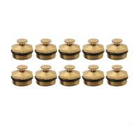 10-Pack Brass Mist Nozzles 1/2" DN15 Garden Irrigation Sprinkler Heads for Lawn Cooling Plant Protection from Cold Atomizing Water Spray