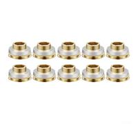 10-Pack Brass Quick Seal Washers for Faucet Valve Leak-Proof Sealing Rings, 20mm Outer Diameter, Durable Plumbing Connectors